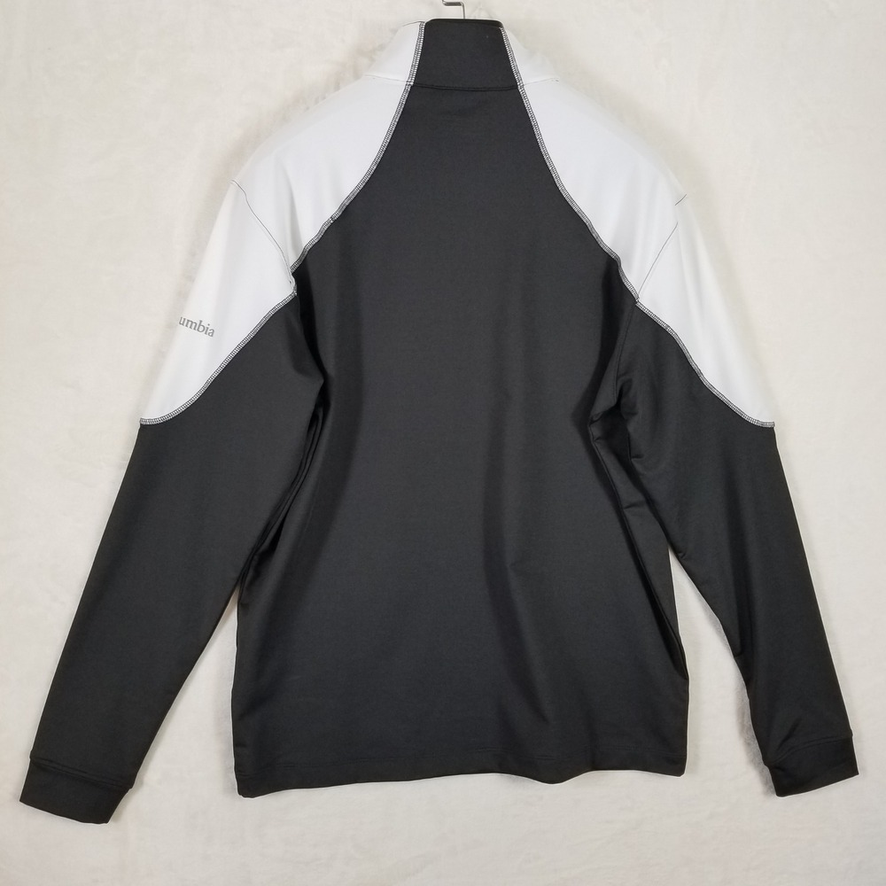 Columbia Golf Mens Omni-Wick Panel Pullover Black White 1/4 Zip M 19S46ML-FOI895 - Picture 2 of 7